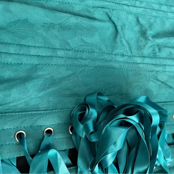 Bunny Corset Teal Brocade Underbust